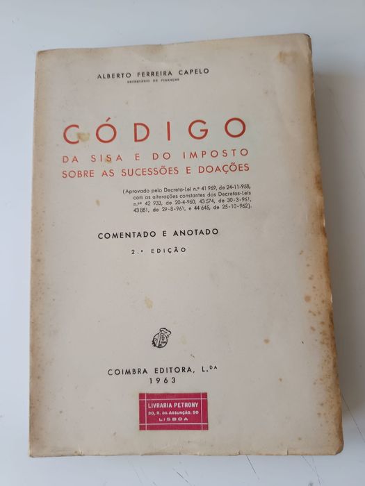 Código da sisa e do imposto sobre doações
