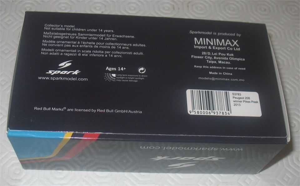 Spark - Peugeot 208 T16 - Vencedor Pikes Peak 2013 - Sébastien Loeb