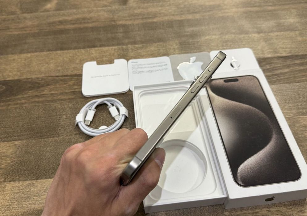  Apple iPhone 15 Pro 128GB Natural Titanium I Bateria 88% I j. Nowy