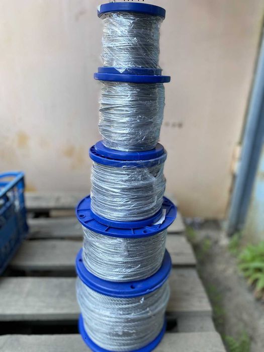 Трос стальной оцинкованный трос с нержавейки нержавеющий трос