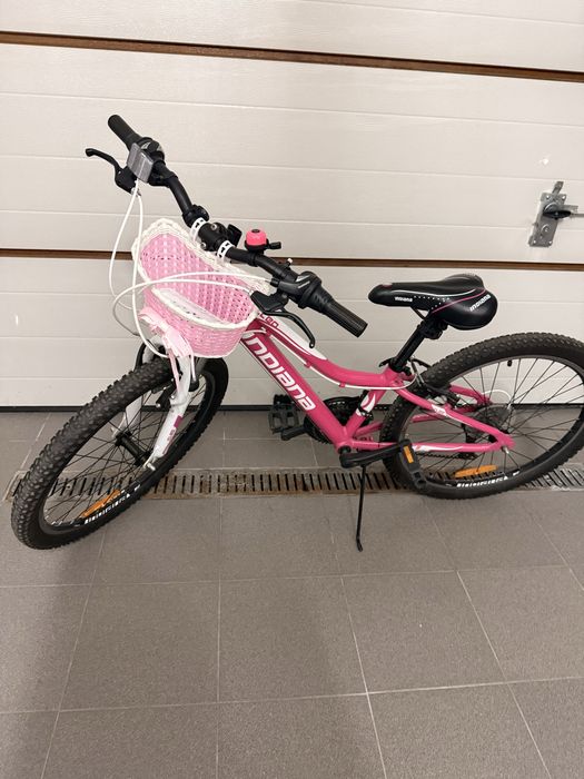 Rower dziewczęcy Indiana Cleo 24” – gotowy do jazdy | 390 zł