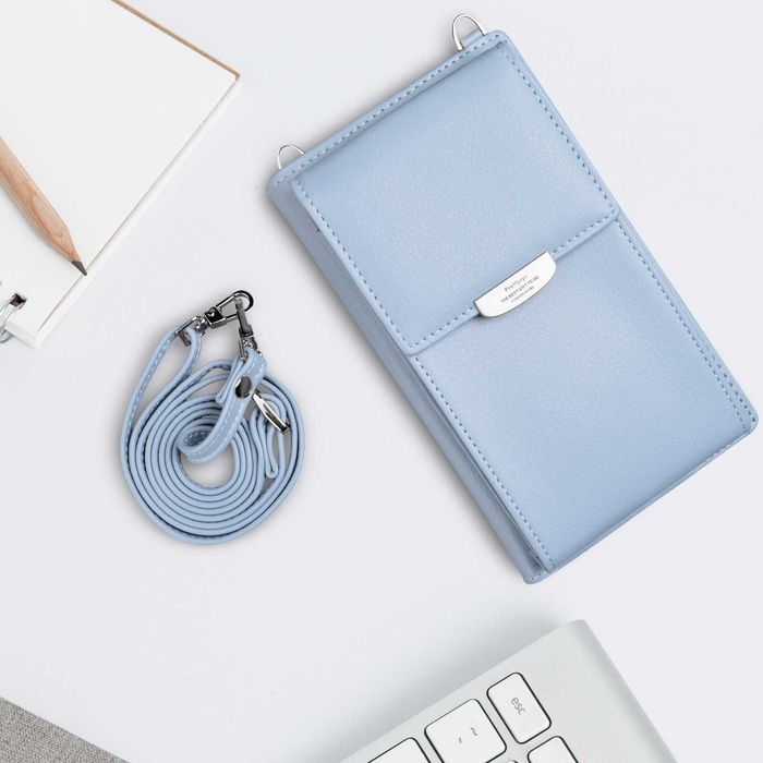 DF19 Damski Portfel Na Telefon Mała Kopertówka Etui Pojemna 3w1