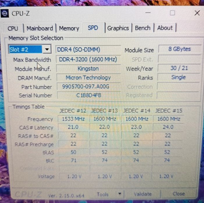 2x8 GB [16GB]DDR4 3200Mhz Kingstone Оперативна память Нова / ОЗУ Ноутбук Mini PC Samsung