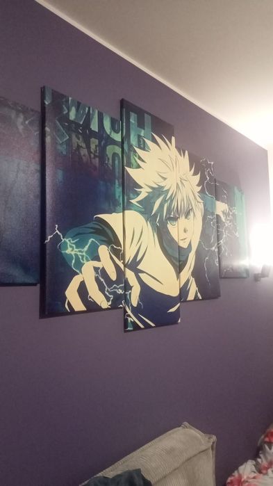 Wydruk na płótnie 5 sztuk Anime Killua Zoldy Hunter X