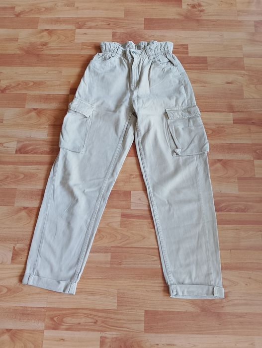 Spodnie jeansy damskie bojówki cargo opium alternative y2k vintage swag affliction XS