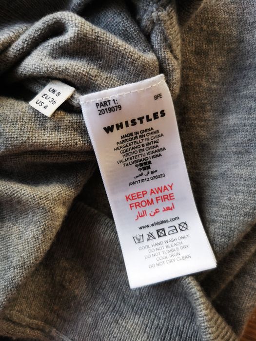 Sweter wełniany golf wool whistles rozmiar S 36