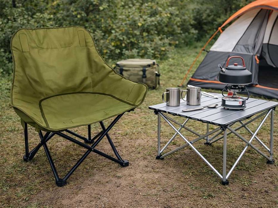 Krzesełko turystyczne składane mocne wygodne na ryby i camping