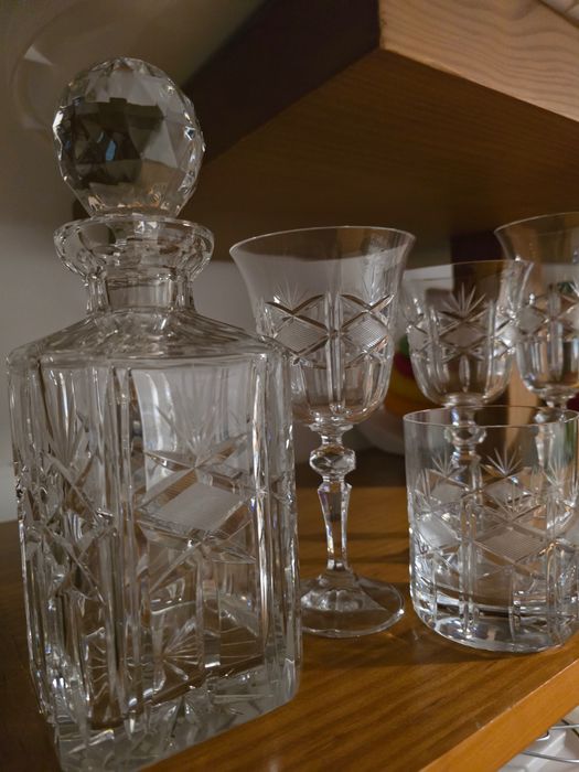 Serviço de Copos de Cristal da Boémia