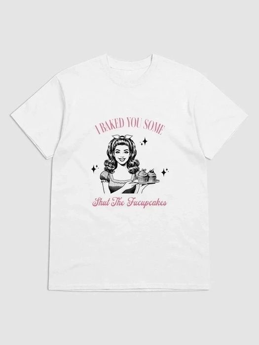Biały t-shirt z nadrukiem