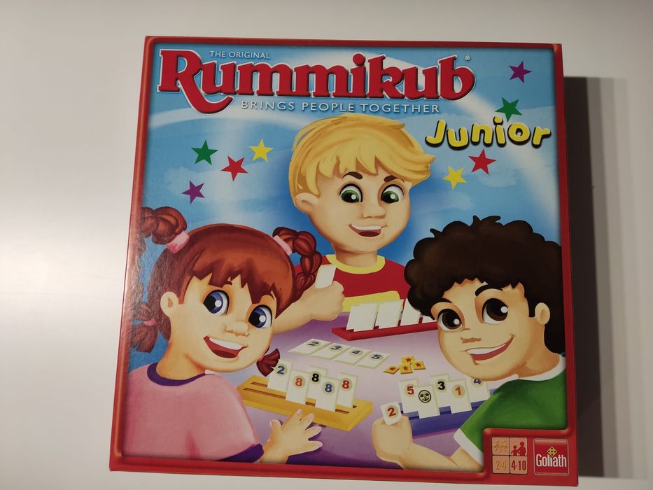 Jogo de tabuleiro Rummikub Junior para crianças dos 4 aos 10 anos