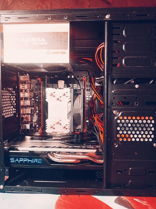 Игровой!+монитор RX 580/DDR4 16GB/8ядер/HDD1tb/SSD120