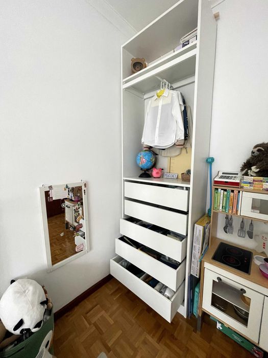Armário Ikea Pax, 75cm, com gavetas
