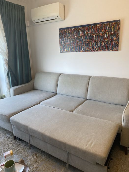 Sofa cama cinzento