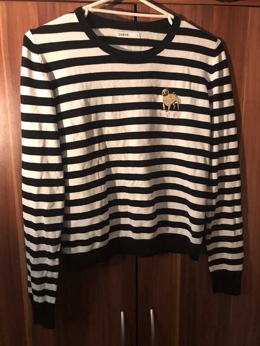 Sweter w paski cropp
