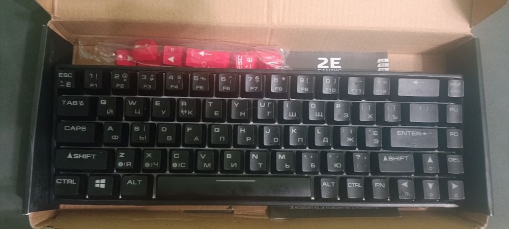 Клавіатура 2E Gaming KG380 WL механічна голубі свічі бездротова