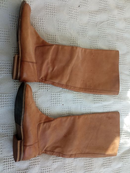 Kozaki skóra naturalna 38