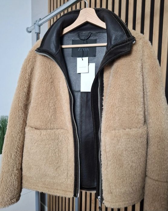 Kurtka baranek kożuszek  karmel S 36