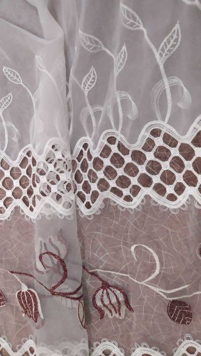 Тюль на кухонное окно в комнату