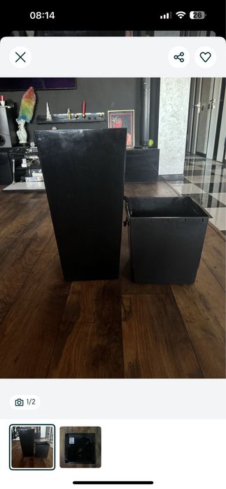 по скидке чёрный Цветочный кашпо Lamela