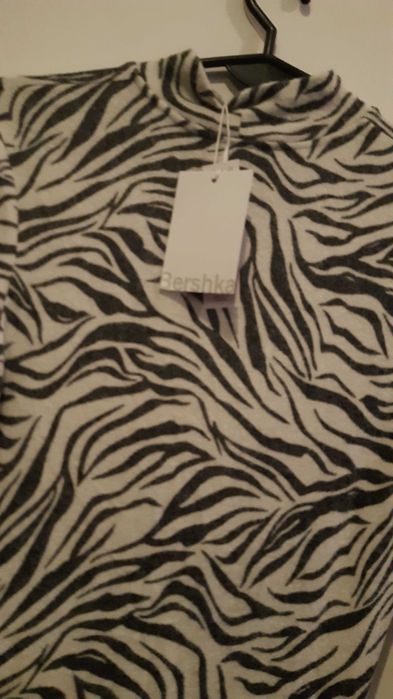 Bershka S 36 nowa sukienka metka modna panterka