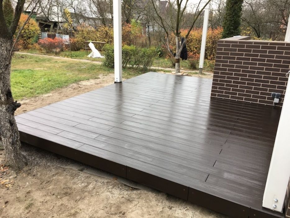 Терасна дошка ДПК, 3D, Tardex, Woodplast, фасад з ДПК, Bruggаn