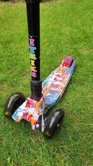 Дитячий самокат Best Scooter MAXI, складний, PU колеса з підсвіткою