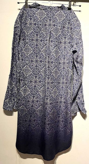 Next sukienka tunika granatowy wzory boho roz. 40 12 L wiskoza