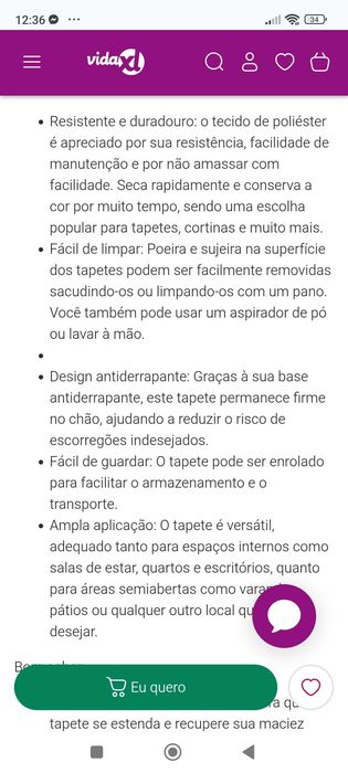 Tapete de pêlo preto