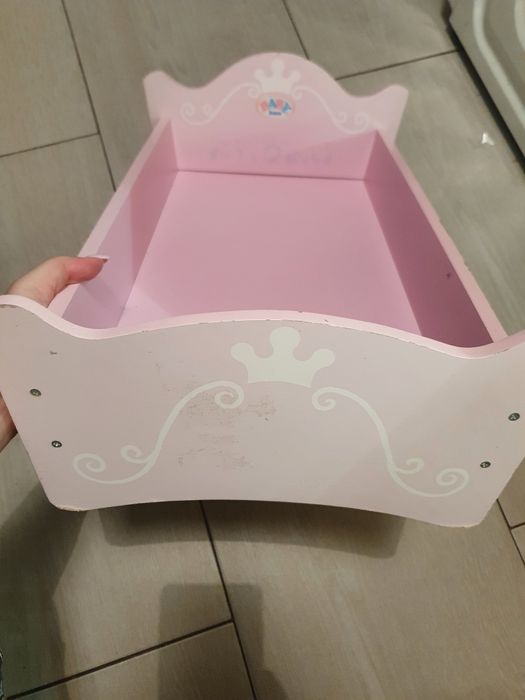 Łóżeczko baby born drewniane łóżko