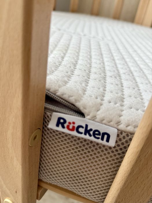 ASEPTIC Owal Mały Materac Premium do łóżeczka owalnego WALDIN