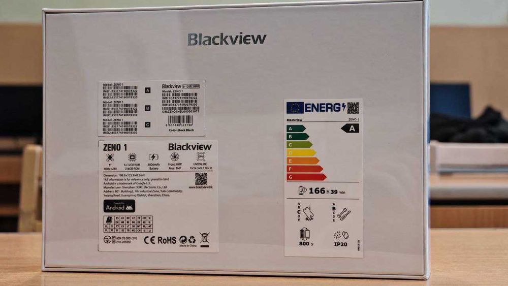 Планшет Blackview ZENO 1 LTE 6/256GB Rock Black (BV_ZENO1_6_256_BK)