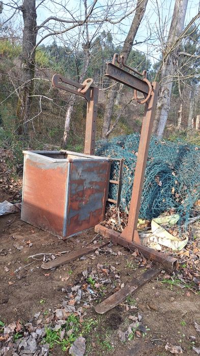 Baldes giratoria, porta paletes grua, riper, garfos empilhador