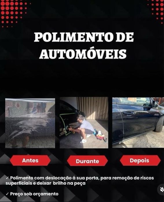 Pintura e polimentos de automoveis/ farois