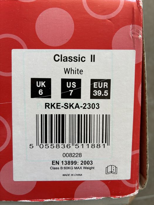 Patins em linha Oxelo Classic II (Rookie) – Tamanho EU 39.5 / UK 6 / US 7 – Com caixa original