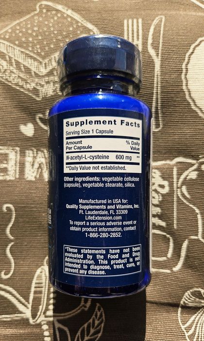 -10% Life Extension NAC нак N-ацетил-L-цистеїн 600 мг 60 капсул