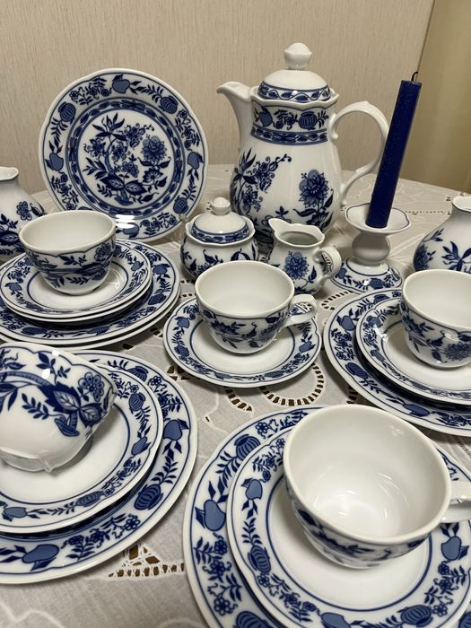 Порцеляна, Синя цибуля , Синий лук, від Kahla,Tirschenreuth,Німеччина