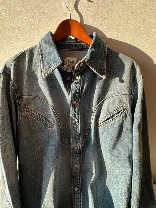 Zara koszula katana jeansowa M