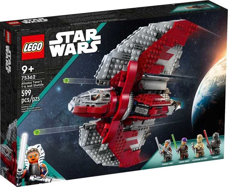 LEGO STAR WARS Ahsoka Tano's T-6 Jedi Shuttle set 75362 NOVO SELADO