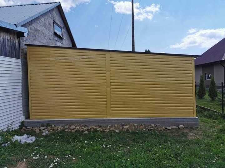 Blaszak Garaż blaszany 6x5 Podwójny Magazyn Wiaty Hale Raty Tanio