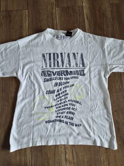 Bluzka koszulka t-shirt Zara r. 164 Nirvana