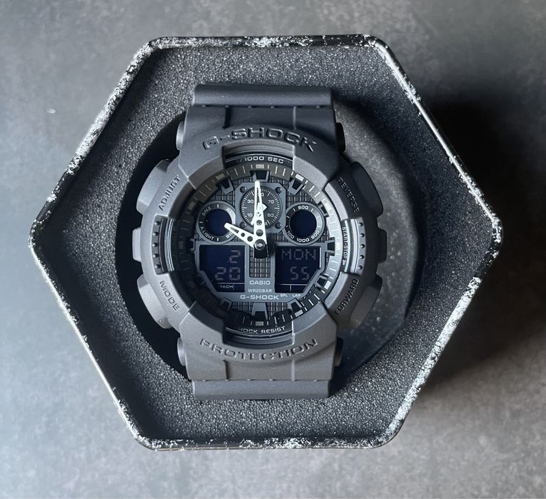 Годинник тактичний Casio G-Shock GA-100-1A1 новий оригінал джи шок