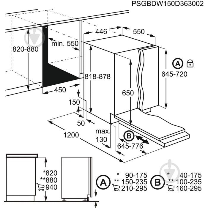 Вбудовувана посудомийна машина Zanussi ZDV91506FA