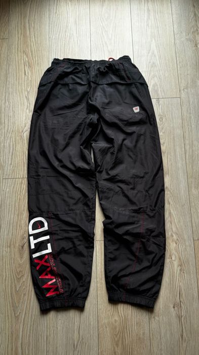 Vintage Nike Air Max LTD Track Pants Black Y2K Nylon M