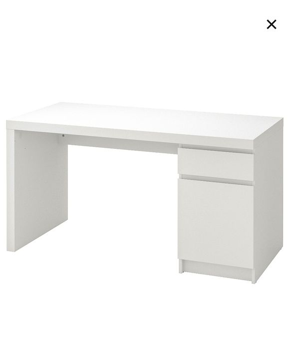 Secretária Malm (Ikea) branco