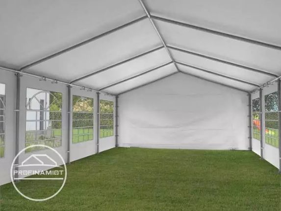 4x8 m Namiot imprezowy ogrodowy PE 350 N biały gratis wysyłka