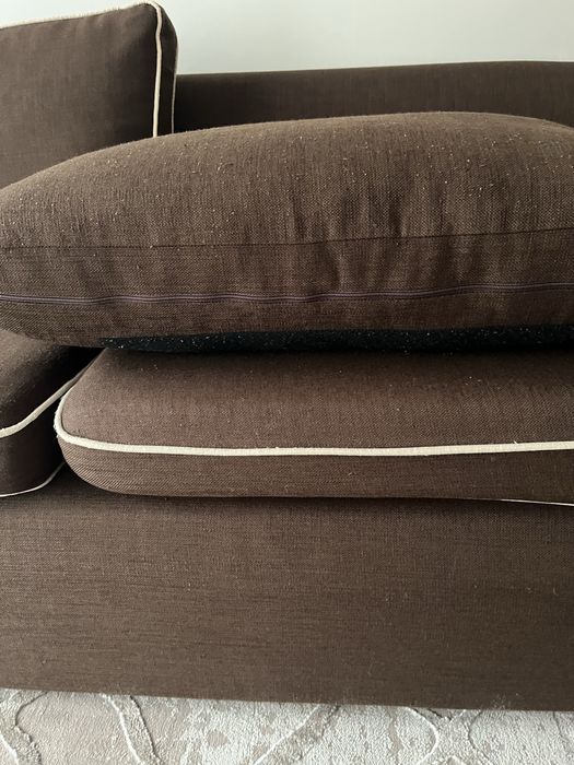 Sofa brązowa z funkcją spania