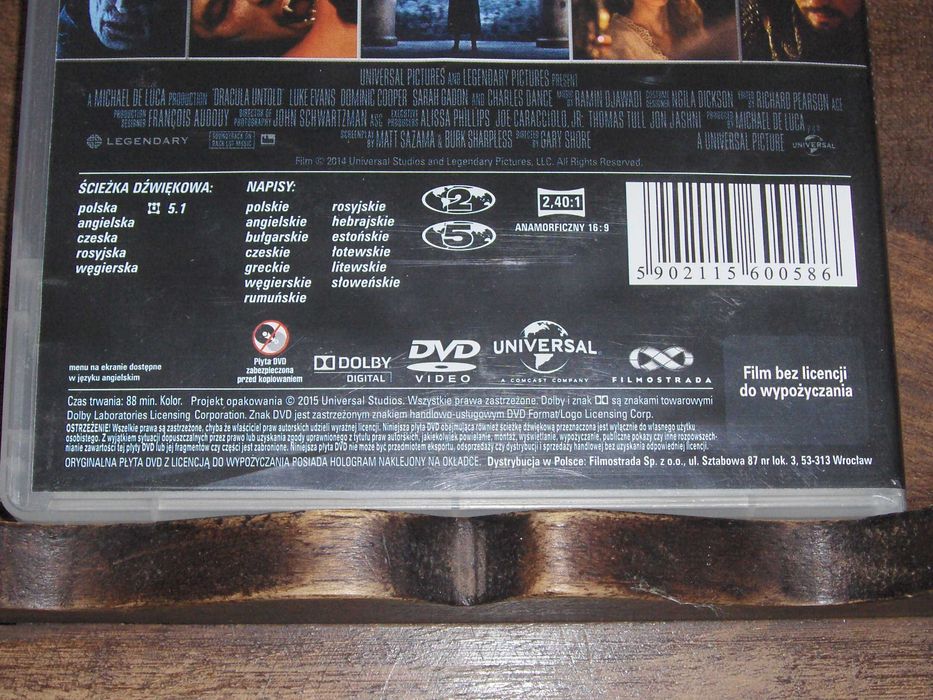 DVD Dracula Historia nieznana