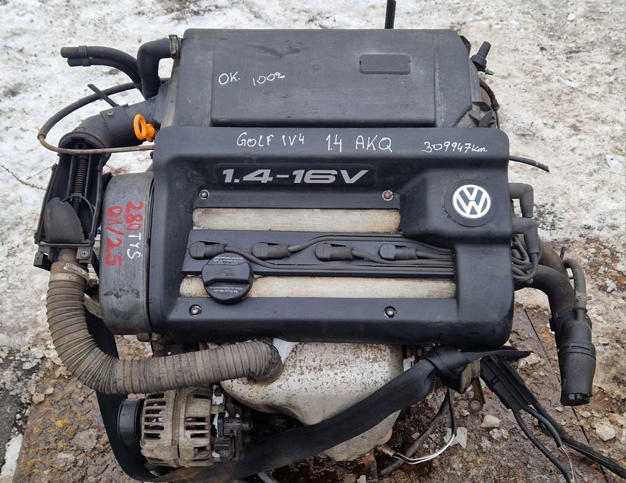 Silnik 1.4 16V AKQ GOLF 4 BORA Bdb Stan 309tkm