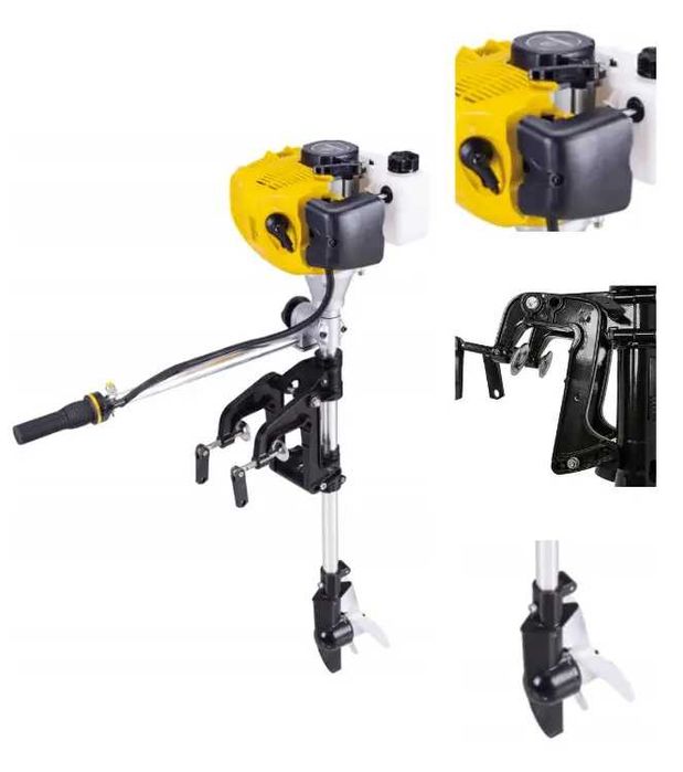 Мотор для човна бензиновий MaxTool 2.5 к.с / 3000 об/хв / 1,25 л