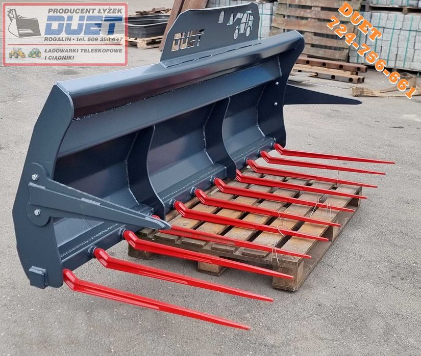 widły do obornika słomy gałęzi jcb manitou jlg merlo kramer claas